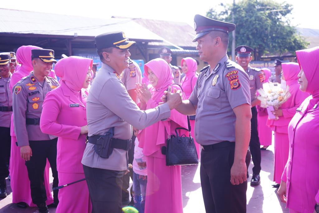Awal Tahun Baru 2023, Perwira Hingga Bintara di Polres Pidie Naik Pangkat