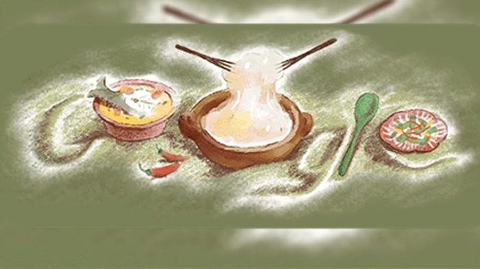 Logo Google Hari Ini Berubah Jadi Tampilan Papeda, Makanan Khas Papua dan Maluku, Ini Alasannya