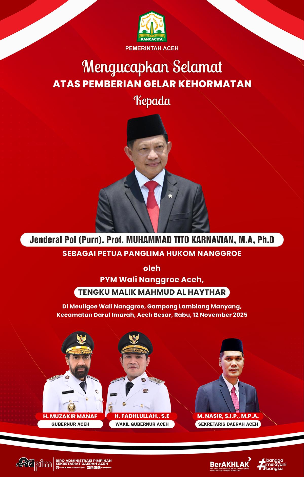 Mendagri_Gelar Kehormatan