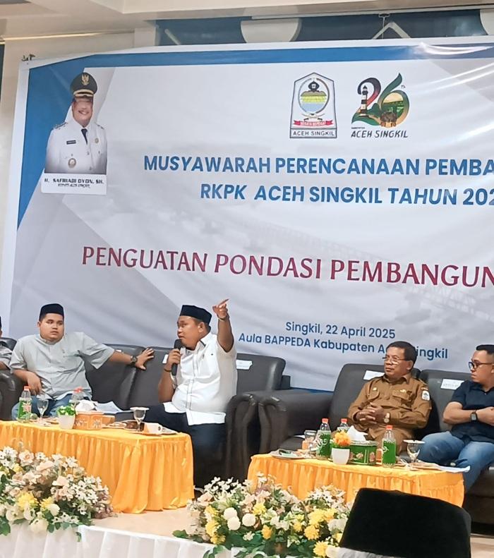 Tak Utus Perwakilan dalam Musrenbang, Anggota DPRK Tuding Pemprov Pandang Sebelah Mata Aceh Singkil