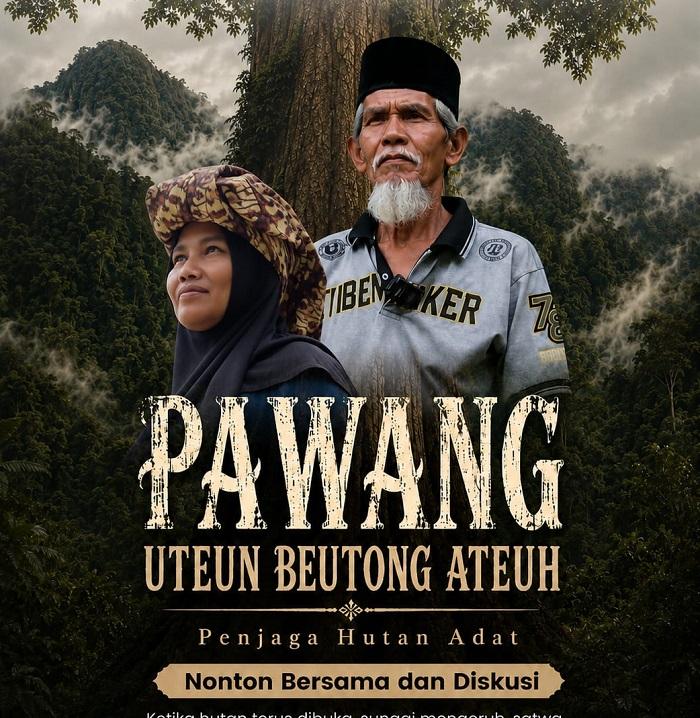 APEL Green Aceh Putar Film Dokumenter "Pawang Uteun Beutong Ateuh" di Nagan Raya