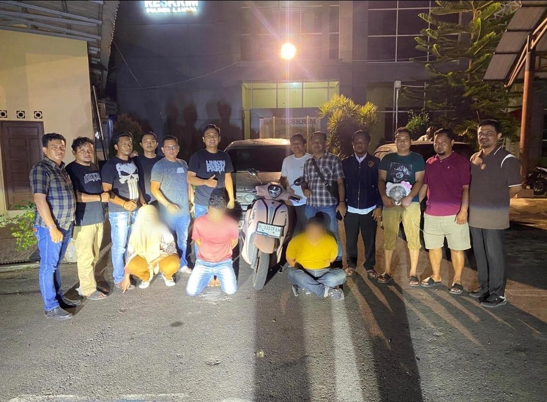 Gelapkan Mobil Rental, Resmob Polres Langsa Ringkus Pasutri dan Seorang Pemuda