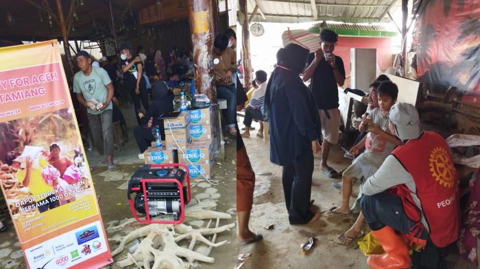 Rotary Indonesia Bagikan 1.000 Makanan Hangat untuk Warga Penyintas Banjir Bandang di Aceh Tamiang