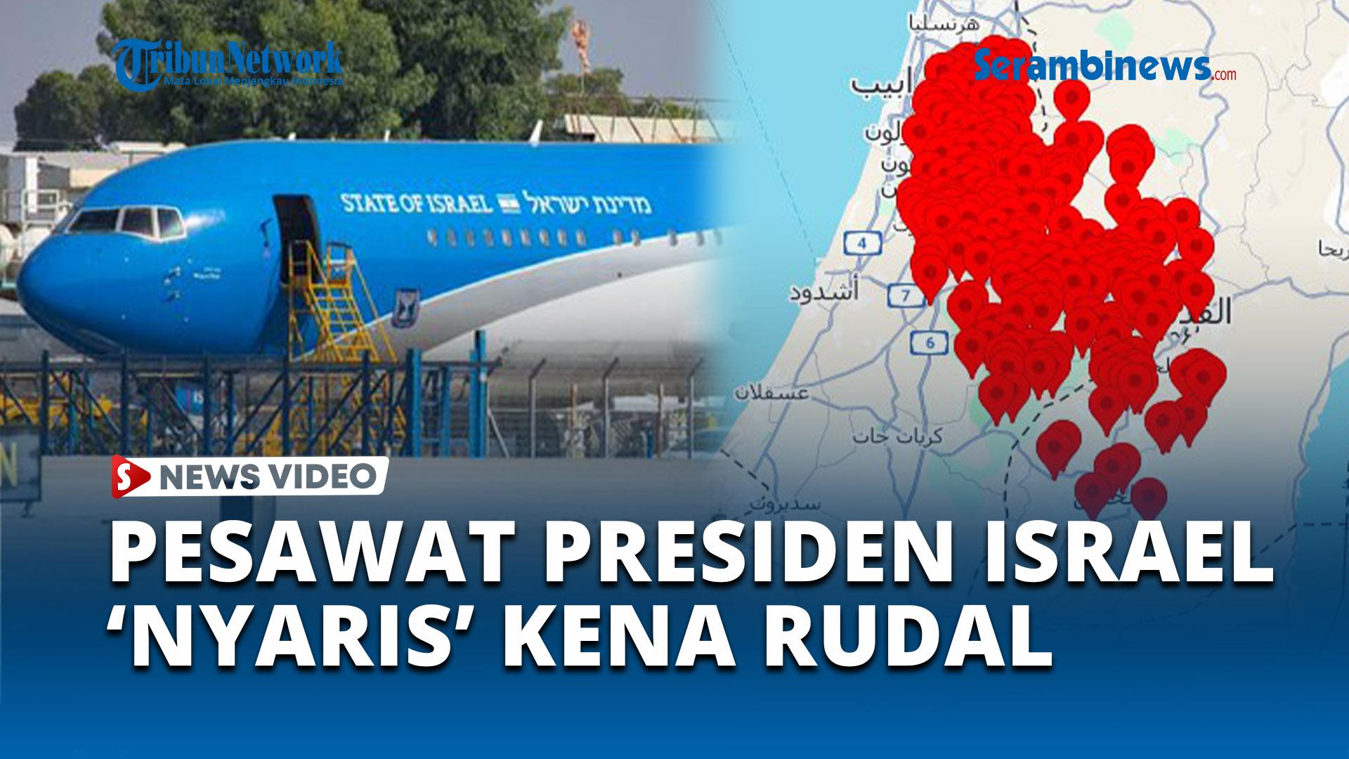 VIDEO Serangan Rudal Houthi Paksa Pesawat Presiden Israel Mendarat Darurat