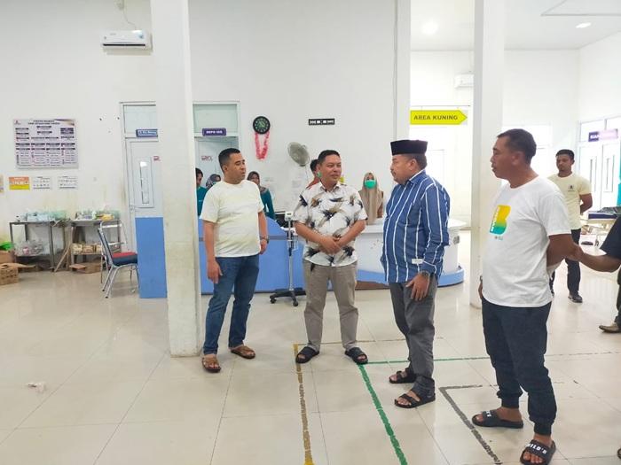 Bupati TRK Sidak RS SIM Atap di Ruang IDG Bocor