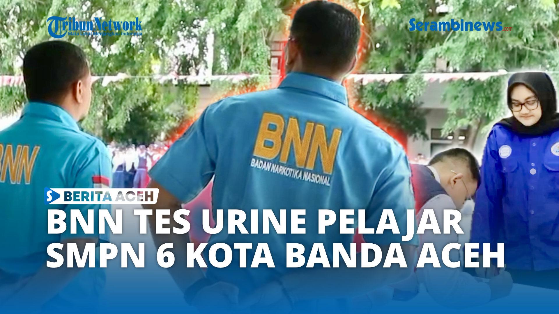 VIDEO - Puluhan Pelajar SMPN 6 Banda Aceh Jalani Tes Urine Narkoba