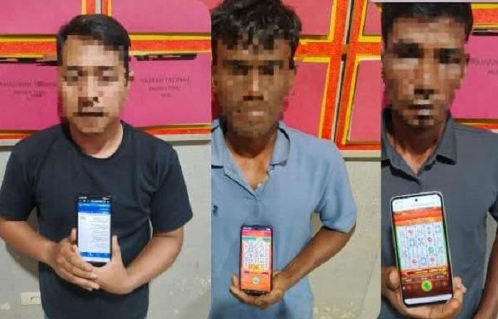 Satreskrim Polres Nagan Raya Tangkap 3 Tersangka Judi Online di Warkop