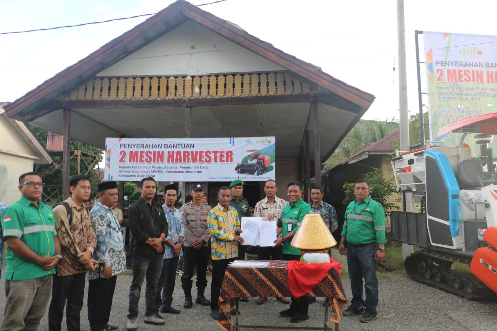 Tingkatkan Hasil Panen Padi Melalui Optimalisasi Combine Harvester di Kecamatan Meureubo