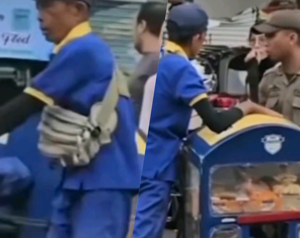 Viral Satpol PP Kasar Dorong-dorong Bapak Tua Penjual Roti Hampir Jatuh