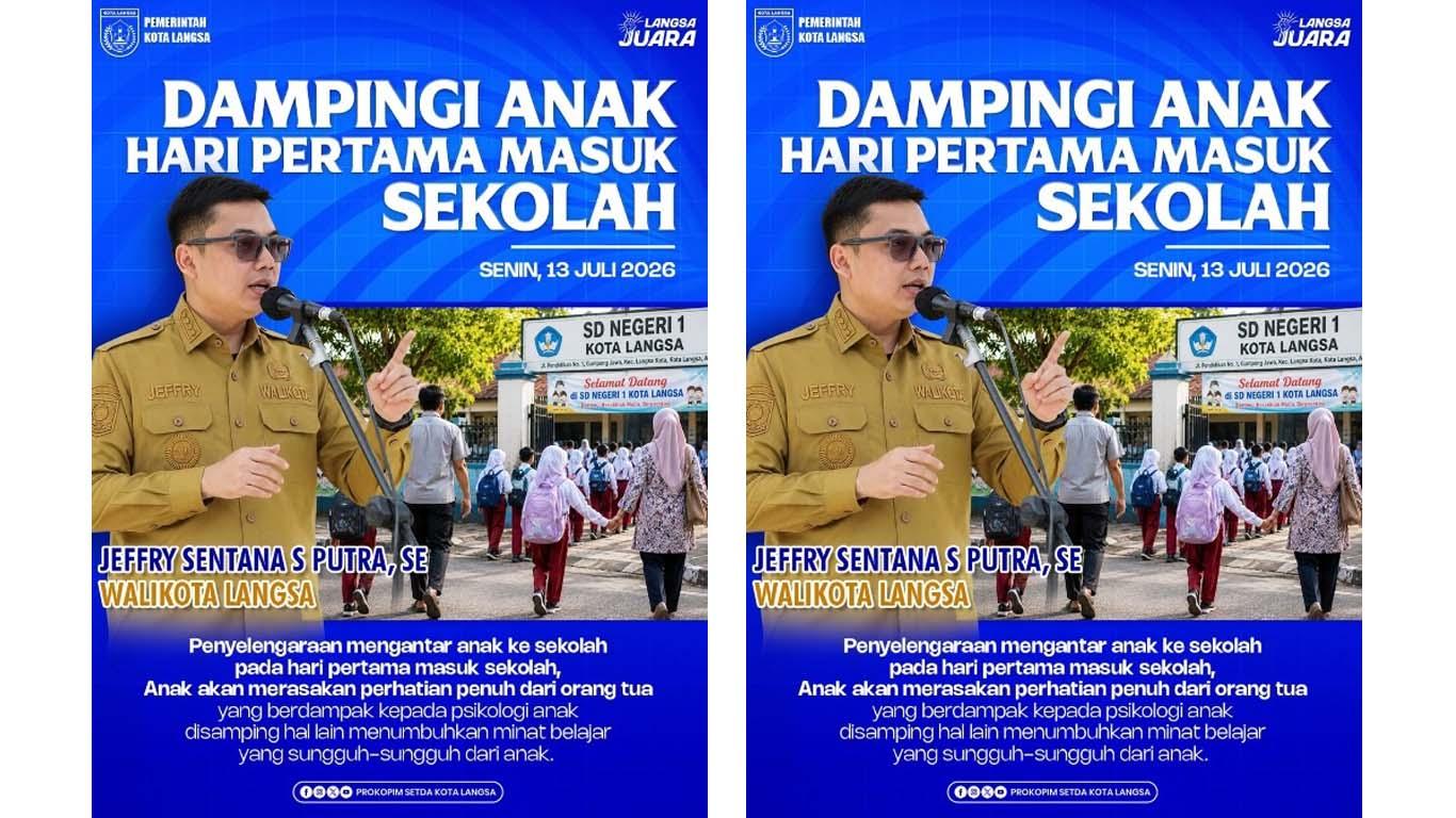 Wali Kota Langsa Ajak Orang Tua Dampingi Anak Hari Pertama Masuk Sekolah - Serambinews.com