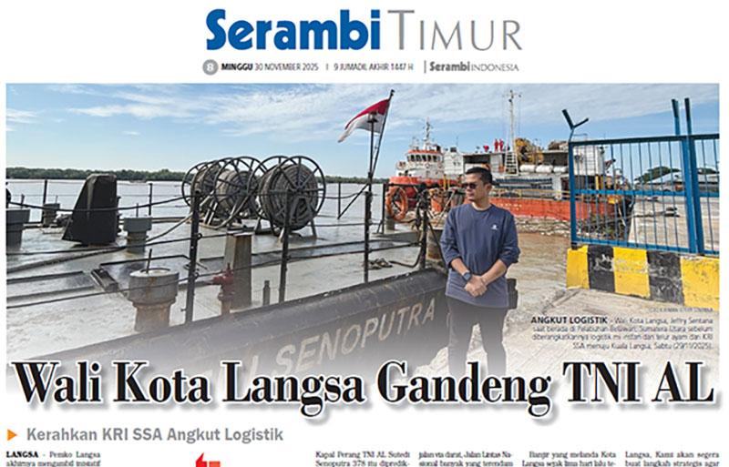 Wali Kota Langsa Gandeng TNI AL Kerahkan KRI SSA Angkut Logistik