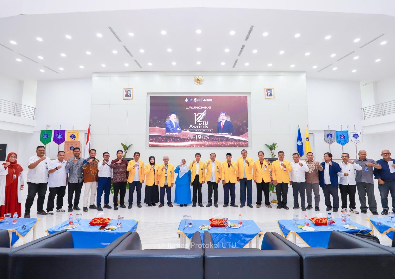 UTU | Universitas Teuku Umar (UTU) resmi meluncurkan kompetisi tahunan The 12th UTU Awards International di Auditorium UTU pada Selasa (19/5/2026).