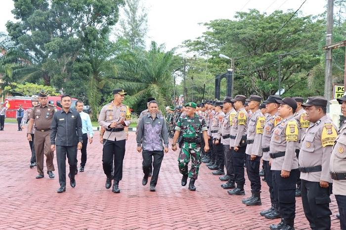 Polres Nagan Raya Gelar Apel Pasukan Hadapi Natal dan Tahun Baru 2023, Ini Tujuannya