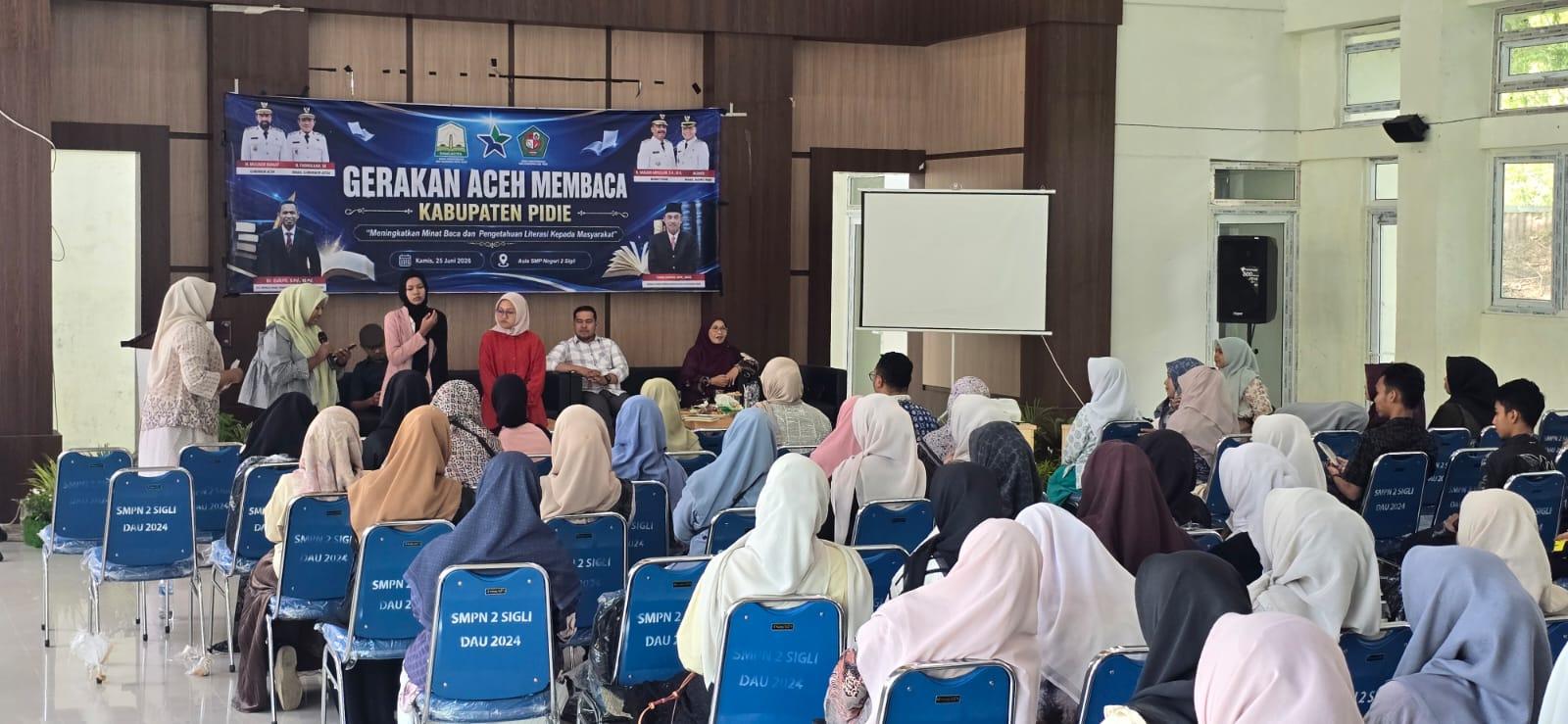 Pemerintah Aceh Gandeng Dispersip Gelar GAM di Pidie, Dorong Budaya Literasi - Serambinews.com