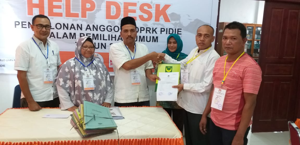 PBB Daftarkan Bacaleg ke KIP Pidie, Ini Jumlah Perempuan Per Dapil