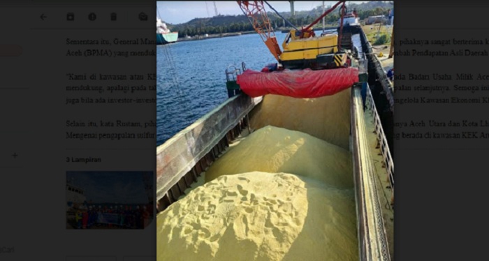 PT Pembangunan Aceh Jual 6. 000 Ton Sulfur - bahan-sulfur-aceh-dikirim-ke-riau.jpg