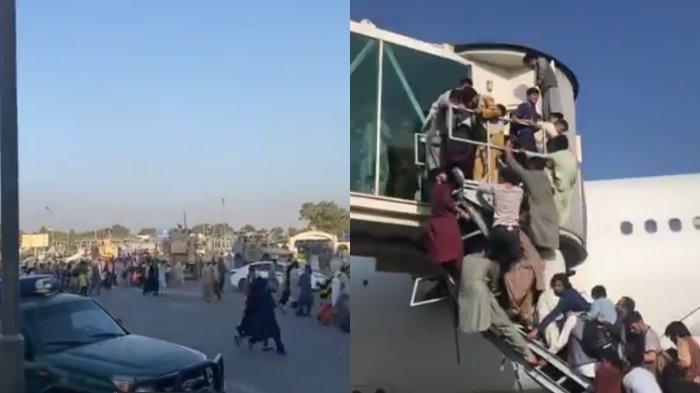 Warga Berlarian ke Bandara Hendak Tinggalkan Afghanistan, Taliban Janji Tidak Akan Ada Balas Dendam