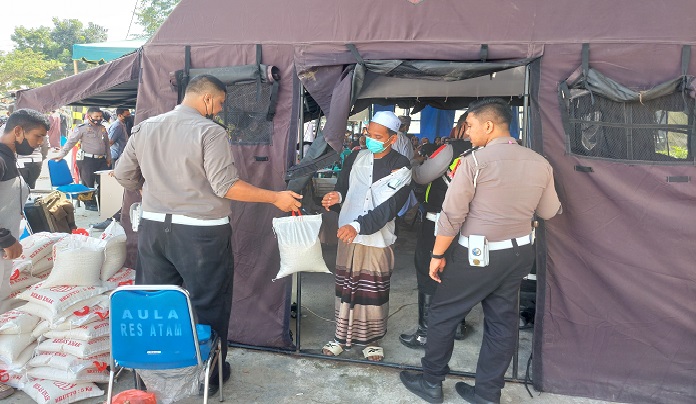 2.000 Paket Sembako dan Tiket Umrah Disediakan di Gerai Vaksin Polres Aceh Tamiang
