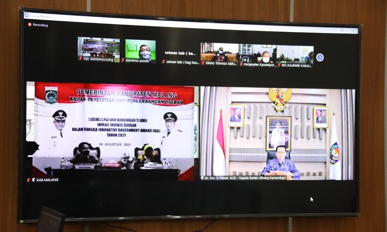 Kemendagri Minta Daerah agar Berinovasi, Dipantau Lewat Sistem Pelaporan Elektronik Secara Real Time