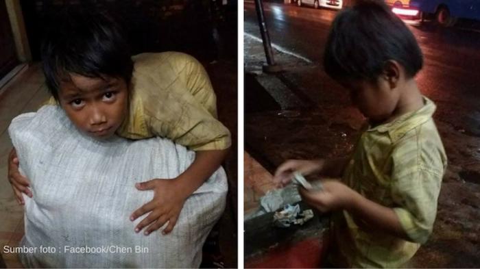 Kisah Sedih Bocah Pemulung yang Diusir Bapaknya Setelah Ibunya Meninggal