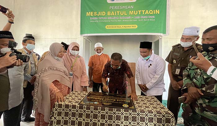 Bupati Abdya Resmikan Masjid Baitul Muttaqin, Ini Pesan Akmal Ibrahim