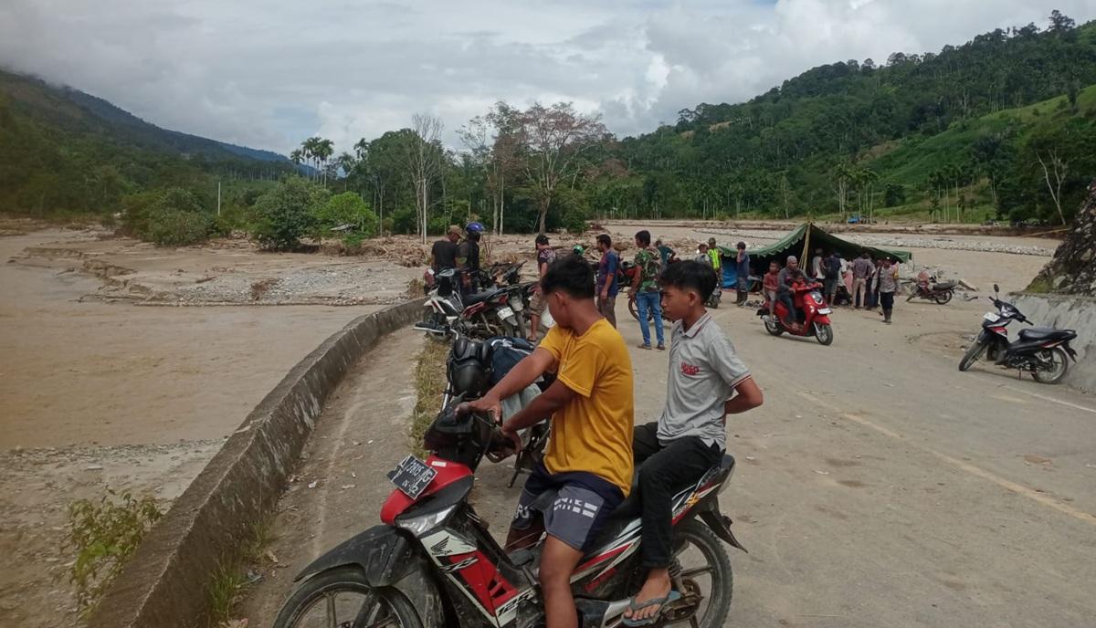 Dampak Banjir Bandang Ketambe Agara, Dua Desa Gelap Gulita & Terisolasi, Jalan Nasional Masih Putus