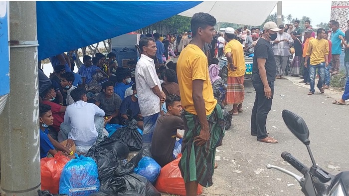 Pengungsi Rohingya Dikeluarkan dari Desa Alue Buya Pasi Bireuen