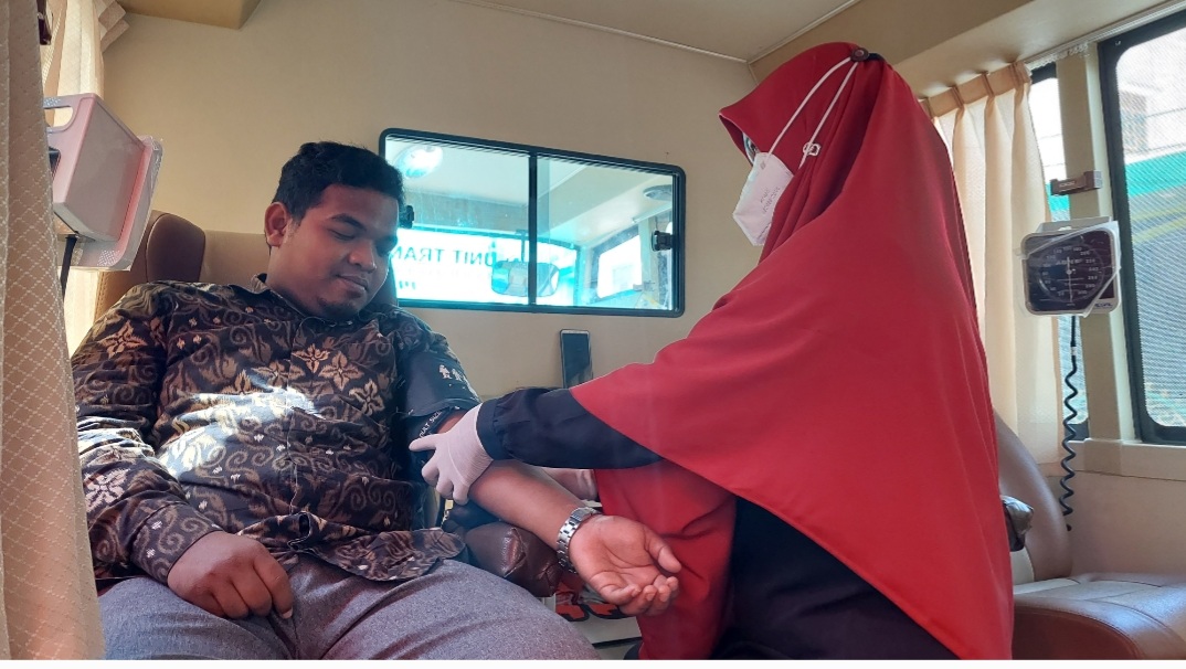 Pemuda dan Pelajar NU Bireuen Gelar Donor Darah, Disumbangkan ke RSUD Fauziah Bireuen