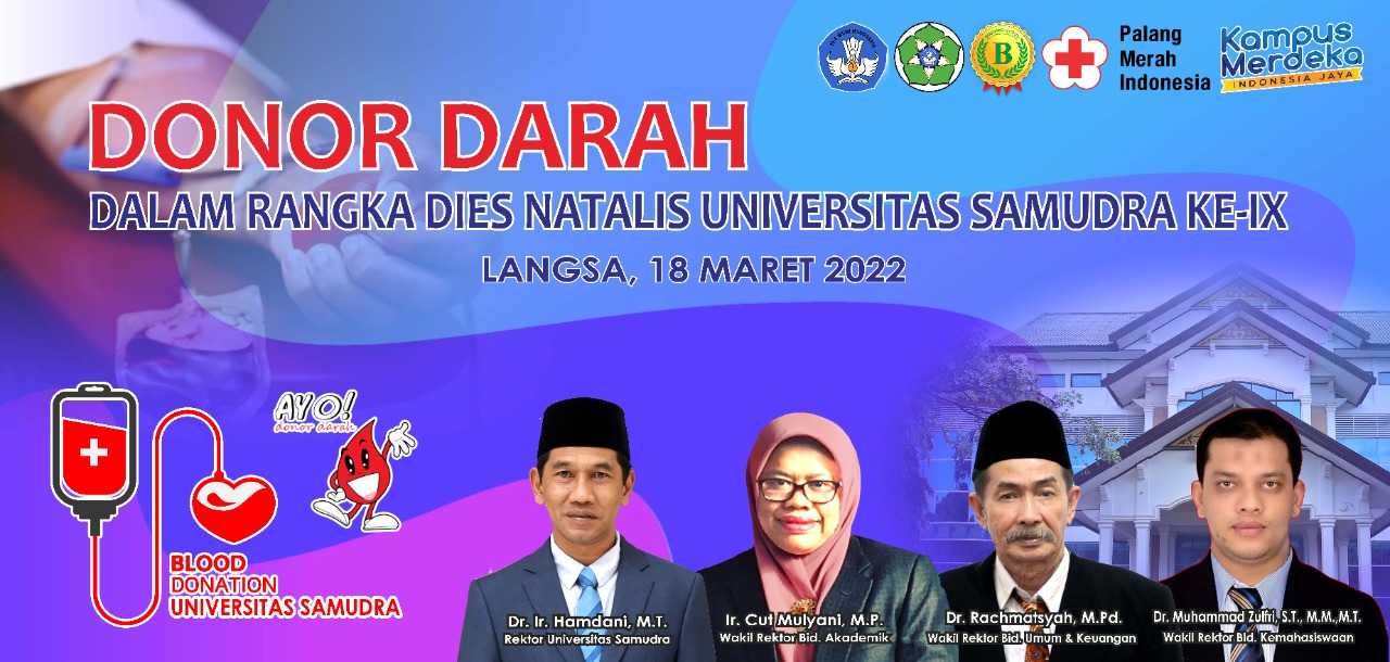 Meriahkan Dies Natalis Ke IX, Unsam Langsa Gelar Donor Darah