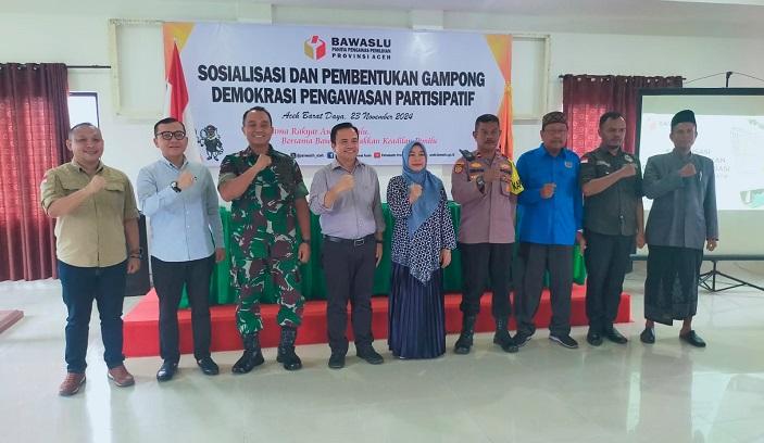 Panwaslih Aceh Resmikan Gampong Demokrasi di Abdya