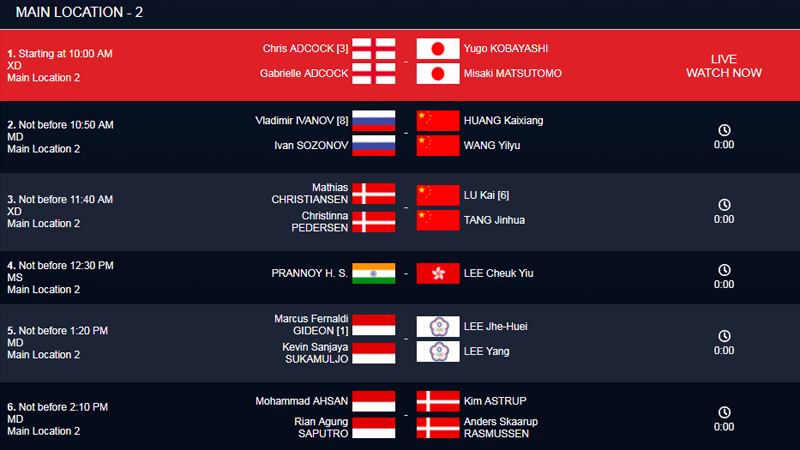 China Open 2017 - Jadwal Pertandingan dan Lawan 4 Wakil Indonesia di Babak 16 Besar Hari Ini