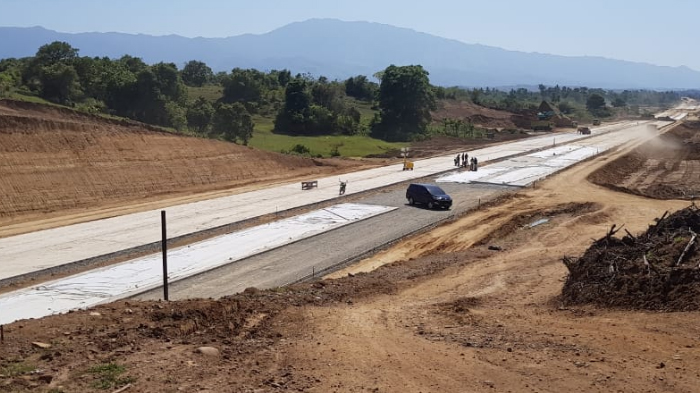 Ini Penampakan 3 Km Jalan Tol Banda Aceh-Sigli yang Sudah Dicor Beton, Lokasinya Mulai Desa Pakuk