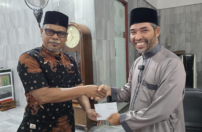 Jamaah Masjid Agung Al-Falah Sigli Salurkan Dana Peduli Palestina Rp 424.298.000