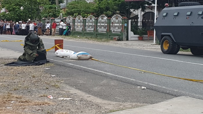 Granat di Depan Pendopo Abdya Berhasil Dijinakkan, Ini Pesan Kapolres