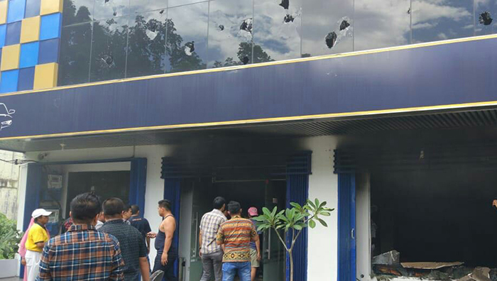 Diduga tak Terima Mobilnya Disita, Seorang Pria di Medan Bakar Kantor Leasing Lalu Melarikan Diri