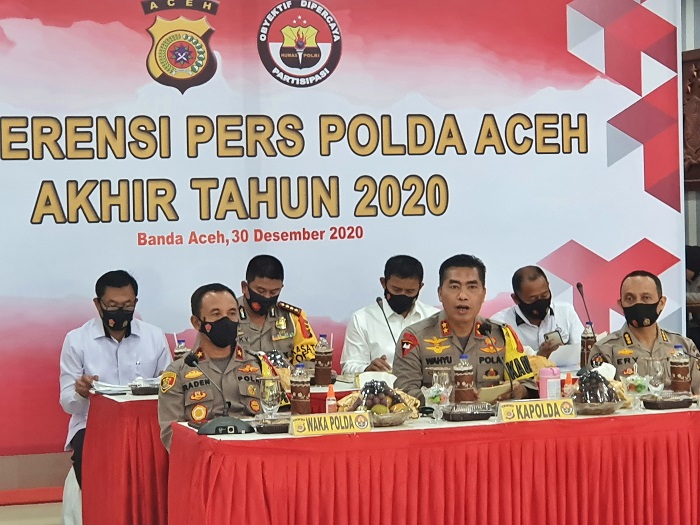 Sepanjang 2020 Polda Aceh Pecat 80 Personel, Sebagian Besar Kasus Narkoba