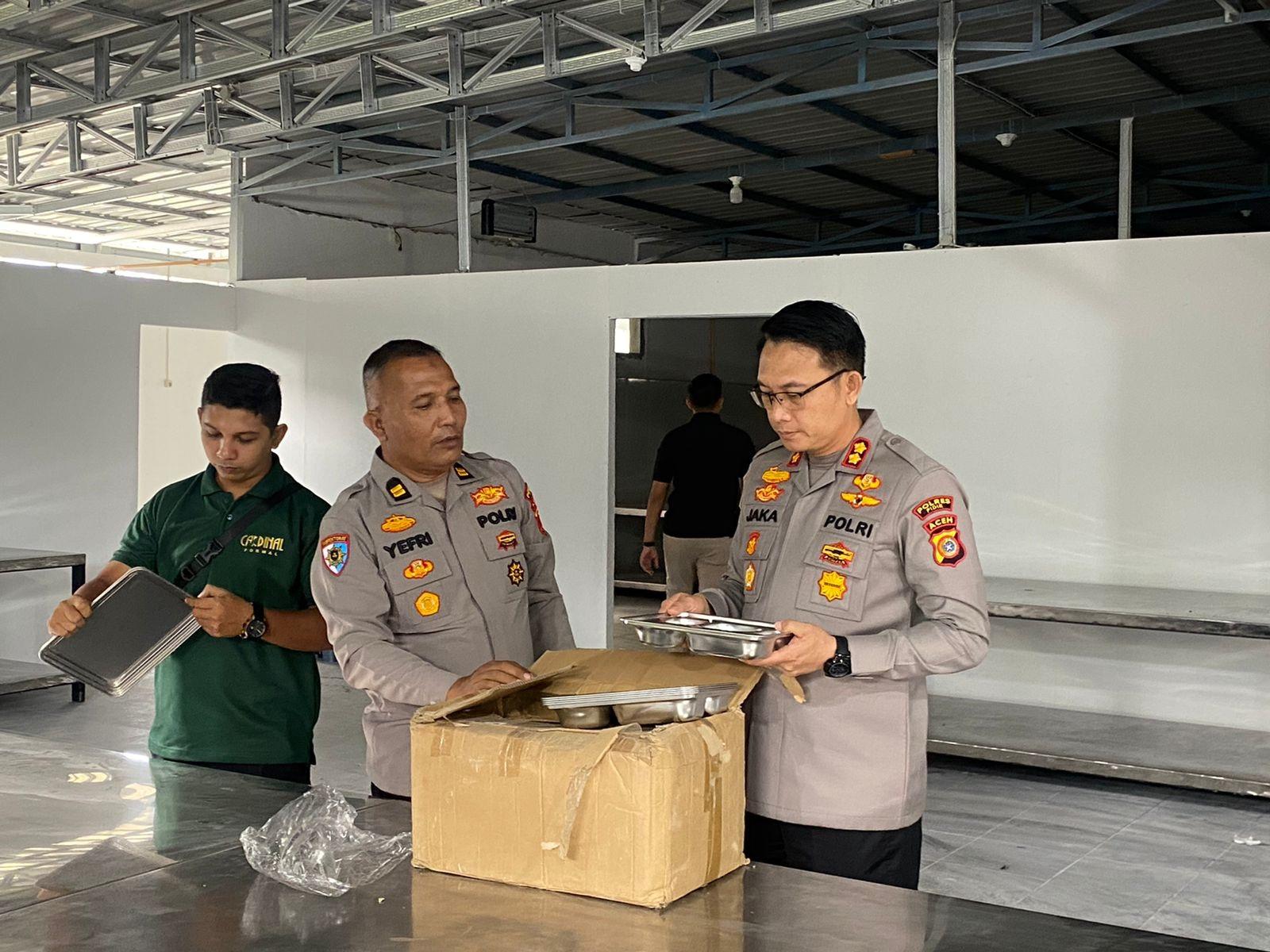 Kapolres Pidie Tinjau Pembangunan SPPG, Siap Dukung Program Makan Bergizi Gratis