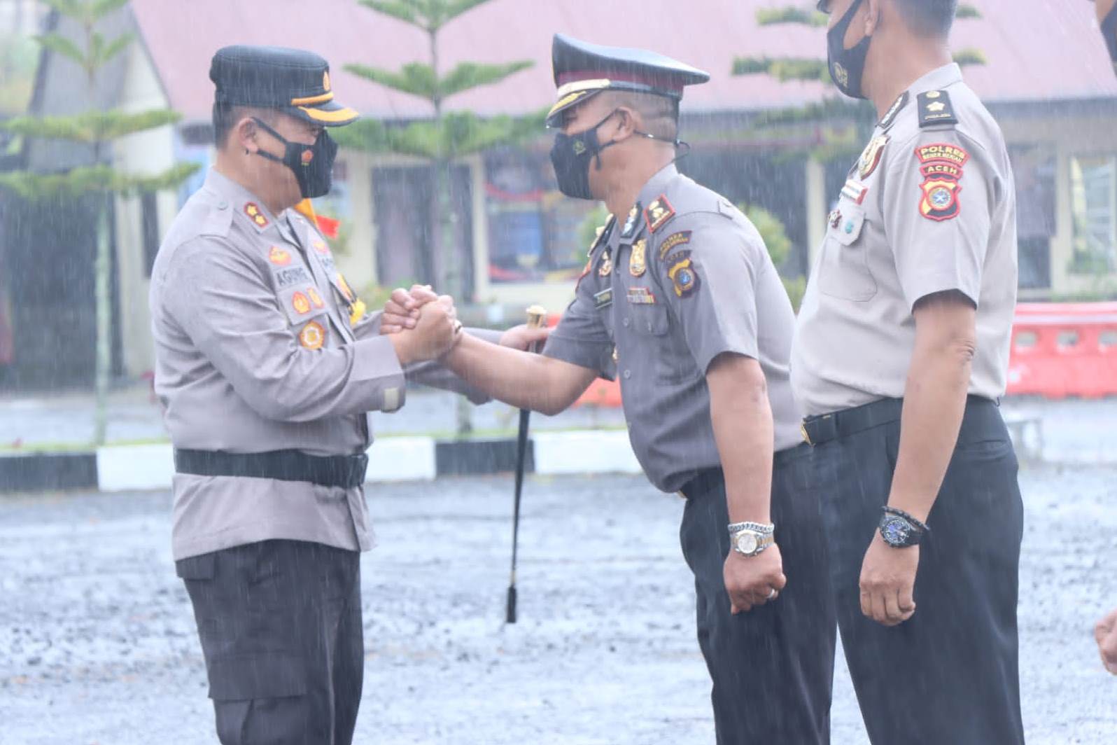 38 Personel Polri di Bener Meriah Mendapatkan Kenaikan Pangkat