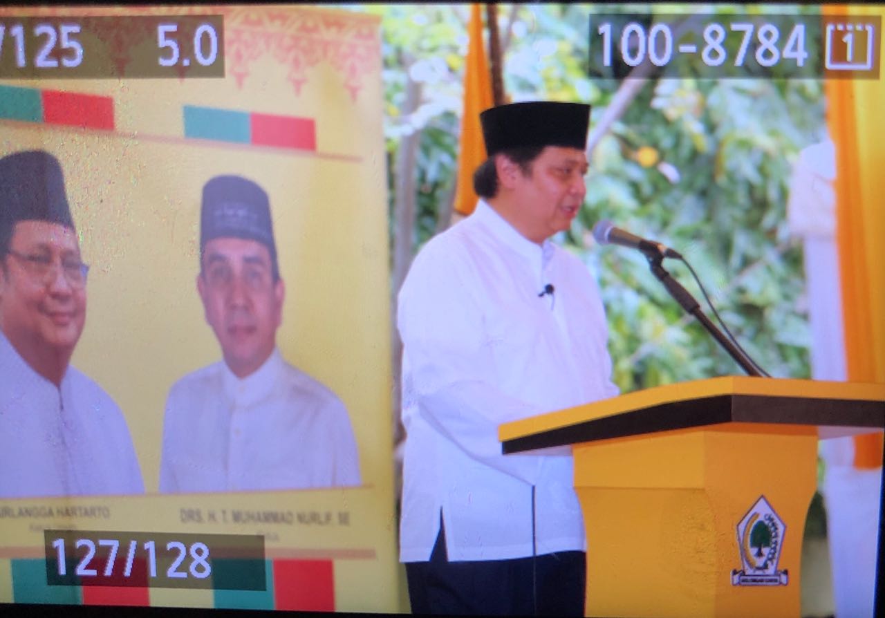 Soal Verifikasi Partai, Ketua Umum Airlangga Hartarto Puji DPD-I Partai Golkar Aceh