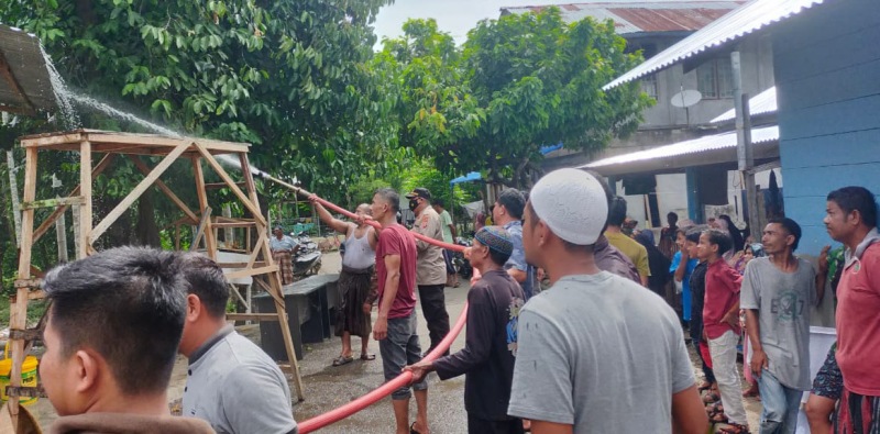 Lima Kios Milik BUMG Meunasah Kulam Pidie Jaya Terbakar, Ini Dugaan Penyebabnya