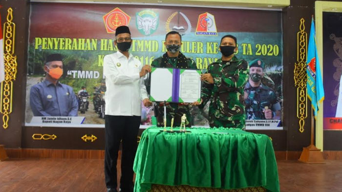 Danrem 012/TU Tutup Kegiatan TNI Manunggal Membangun Desa di Nagan Raya