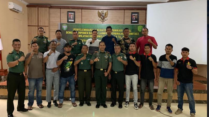 Kodim 0103/Aut Bangun Kebersamaan dan Keselarasan Antara TNI dengan Komponen Masyarakat