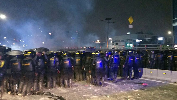 Kondisi Terkini Bentrok Polisi dan Pelajar Terus Terjadi, Hingga 22.00 WIB Sudah 570 Siswa Diamankan