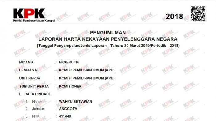 Komisioner KPU Wahyu Setiawan Kena OTT KPK, Segini Jumlah Harta Kekayaannya: Punya 9 Tanah Warisan