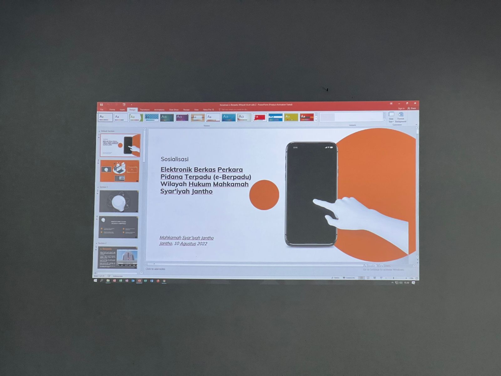 MS Jantho Sosialisasikan Berkas Perkara Elektronik