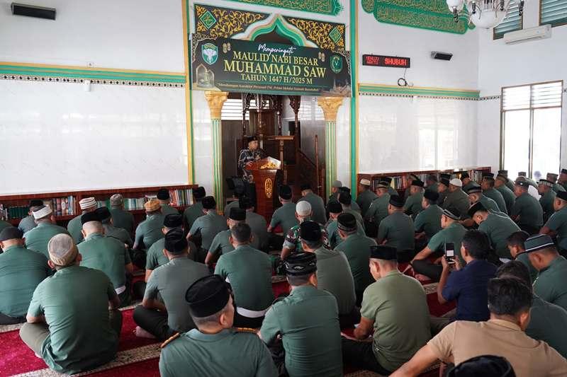 Korem Lilawangsa Peringati Maulid Nabi, Ini Pesan Penceramah dan Danrem