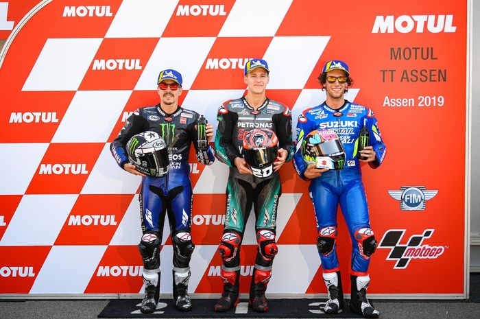 Link LIVE STREAMING MotoGP Belanda 2019 - Fabio Quartararo Start di Depan Vinales, Rins dan Marquez