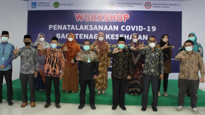 Tenaga Kesehatan RSUD Langsa Ditatar Pengetahuan tentang Penatalaksanaan Covid-19
