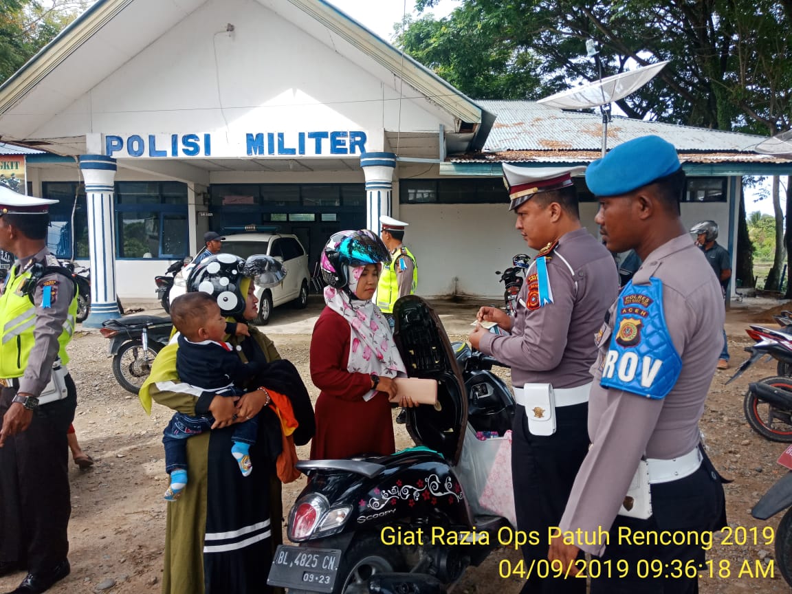 9 Hari Operasi Patuh Rencong, Polres Abdya Tilang 262 Pelanggar, Pelanggaran Kerap Kita Lakukan