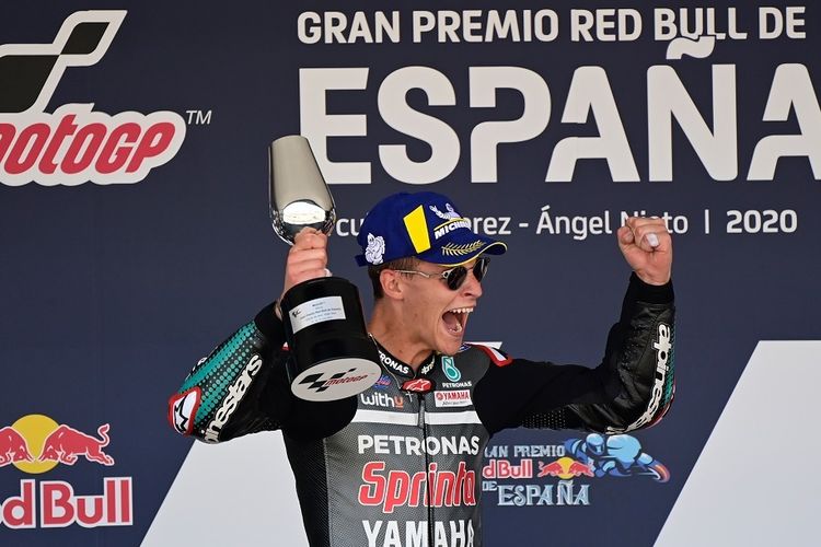 Klasemen Sementara Usai MotoGP Spanyol 2020, Fabio Quartararo Teratas, Marquez dan Rossi Nol Poin